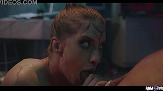 wild lesbians dominate couple turning them into pussy-licking slaves