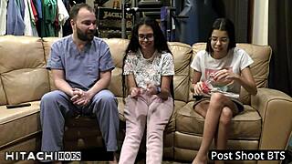 Freshman squirms from doctor's hitachi orgasm blast - angel santana