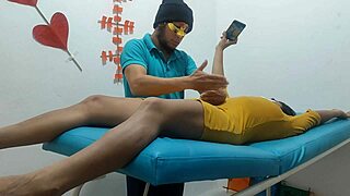big pussy hippie therapist gets dirty during massage