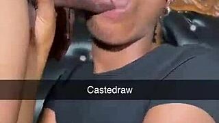 Pretty Naija Babe Worships and Gags on Huge Monster Cock Deep