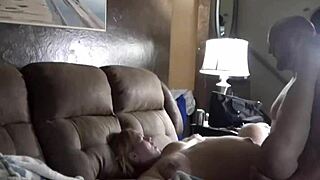 Old man pumps creampie deep into pregnant wife's swollen belly