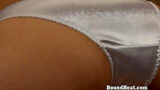 horny lesbian mistress gets bound in bdsm domination fingered licked till massive orgasm from submissive slave's sensual cunilingus