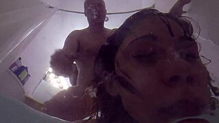 candy cruise chokes gags deepthroats huge cock pov bathtub