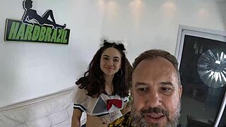 laurinha alice debuts in ted's new mansion with juicy anal play