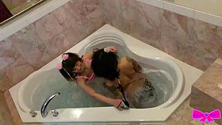 kingsley gets her pussy fisted and feet licked in wild 69 lesbian action with dakota marr