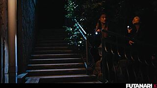 Evil Spirit Possesses Asian Shemale Forcing Cute Blonde's Intense Blowjob