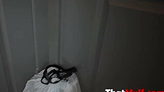Hyley Winters strokes out JOI commands in sexy red lingerie tease