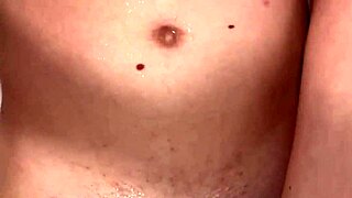 Pee streams flow wild in steamy bathtub naked cock splashing