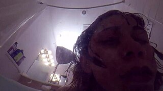 candy cruise chokes gags deepthroats huge cock pov bathtub