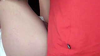 petite cute blonde babe's nipple slip turns into shaved pussy closeup pounding