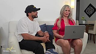 talent agency milf monique fuentes tests singer's skills with hardcore fucking audition