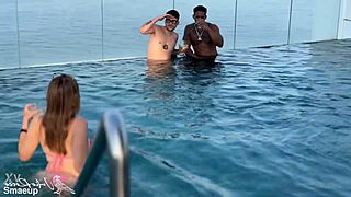 teen gets dp by bbc colombian after pool
