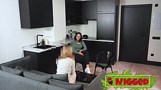 whoa check out babybell that stunning latina with killer ass banging the black glovo delivery dude right at home for that happy ending