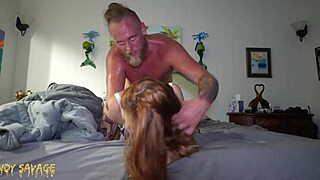 gymnast girlfriend endures rough pounding before taking facial cumshot from boyfriend