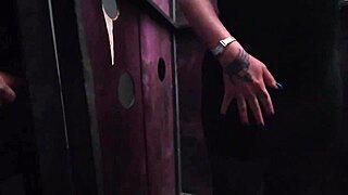 Milf slurps multiple cocks at outdoor gloryhole with big tits bouncing!