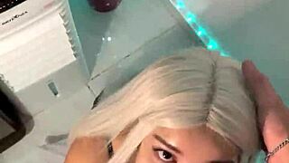 blonde halloween witch hypnotizes with deepthroat blowjob on big cock