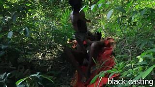 😲 farmers caught fucking in the bush with monster bbc petite ebony teen first time outdoor! 🔥