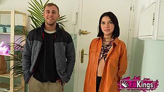 Maria Wars begs for Emilio Ardana's rough doggystyle pounding