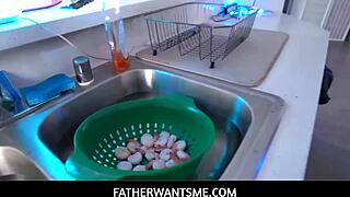 so this tiny teen stepdaughter kyler quinn sneaks into the garage for daddy's cock pov