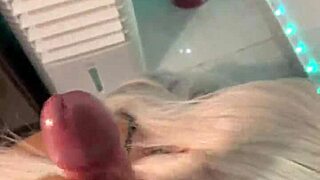 blonde halloween witch hypnotizes with deepthroat blowjob on big cock