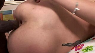 Experienced Brunette Amber Rayne Takes First Huge BBC Anal Ride