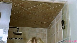 this cute 18+ blonde teen hops in the shower after her casting chat