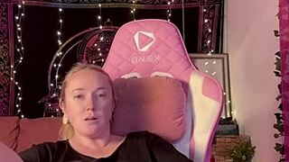 Watch me stretch with this huge fantasy dildo slowly