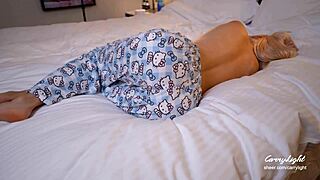 stepmom wakes to stepson hard cock he makes her cum super quick