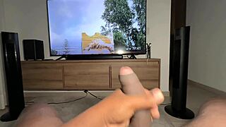 am i giving you the best handjob ever with my big tits, babe? -amateur couple nysdel