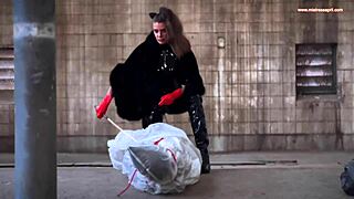 dominatrix mistress april pierces rosie's pussy in kinky hospital slave play!