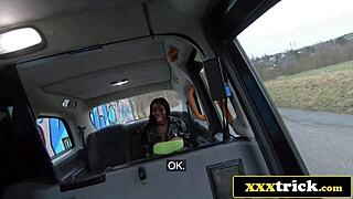 ebony goddess deepthroats big italian cock in cab