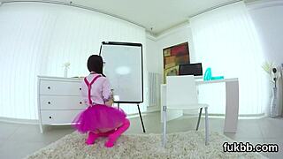 Frisky nympho teases her clit then gets muff licked and pussy screwed in intense pov