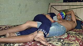 hey watch this indian village romantic sex with desi stepsis full hindi