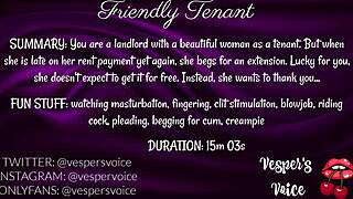 tenant pays rent late fee with blowjob then rides cock hard