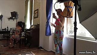 Party Girls Twerk Tiny Thongs Exposing Pussy Tits and Ass in Sexy Lingerie Flashes