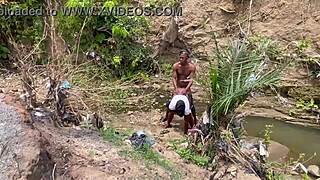 we spot chubby bbw with huge ass tits then fuck her deep in forest