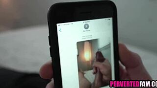 stepsister gets my dick pic and ends up taking hardcore pounding with cumshot finish