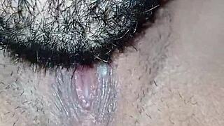 babe moans as he sucks her big clit till squirting orgasm in passionate outdoor fuck
