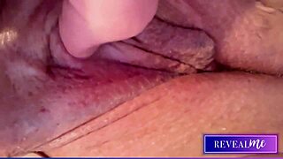 Horny milf fingers pussy vibrates to explosive squirt orgasm