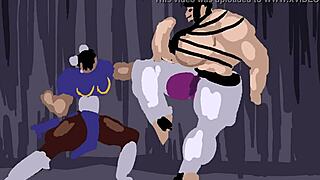 juri faces chun li in steamy feng shui street fight
