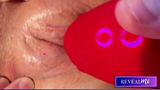 Horny milf fingers pussy vibrates to explosive squirt orgasm