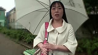 hey, that hot asian brunette fumiko manaka shows up at his place ready to fuck her wet pussy