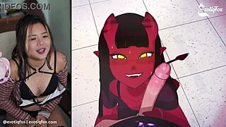 waves of lust hit as meru succubus fans watch exotiqfox masturbate live