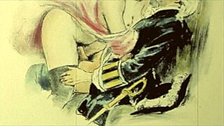 Vintage Erotic Art Features Antique Retro Hairy Scenes