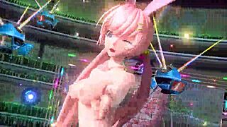 Megurine Luka's alien bunny nude mod makes her goddess curves explode with heat