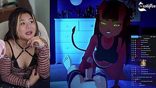 waves of lust hit as meru succubus fans watch exotiqfox masturbate live