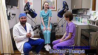Dr Tampa Performs Luci Starr's First Gyno Exam Close-Up