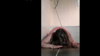 hey check this bound slave getting trained hard