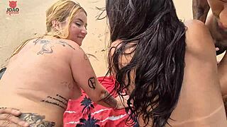 Aventura na praia nudista vira orgia insana com joao o safado lunna geek brinquedo ator pitbull porn parte 2 todo mundo transando
