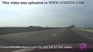 topless drive over skyway bridge